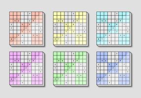 Quadro quadrado de Sudoku vetor