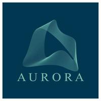 modelo de vetor de ilustração de ícone de design de logotipo aurora