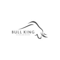 design de ilustração vetorial de logotipo de touro, design criativo e simples, pode ser usado como logotipo e modelo para empresa. vetor