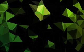 luz verde vetor polígono abstrato.