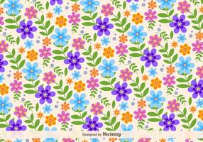 Fundo floral retro do vetor