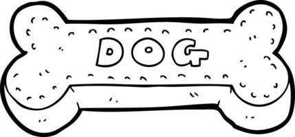 biscoito de cachorro de desenho animado vetor