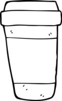 xícara de café de desenho animado vetor