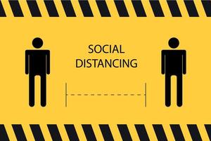 banner de distanciamento social