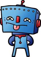 robô de personagem de desenho animado vetor