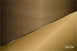 painel de ouro metálico luxo sobre textura de fibra de carbono