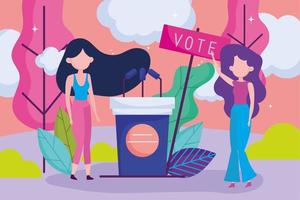 eleições da campanha das mulheres
