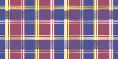 tartan azul, vermelho e amarelo xadrez padrão sem emenda