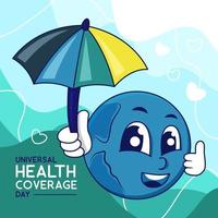 dia internacional da cobertura universal de saúde vetor