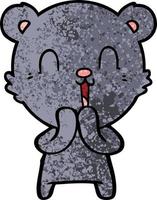 personagem de desenho animado urso vetor