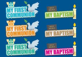 Títulos de comunhão e batismo