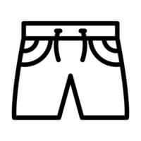 design de ícone de shorts vetor