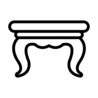 design de ícone de mesa vetor
