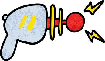 arma de raios de desenho animado vetor
