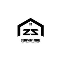 zz letras iniciais vetor de design de logotipo para construção, casa, imóveis, construção, propriedade.