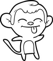 macaco de desenho animado vetor