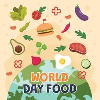 celebração do dia mundial da alimentação vetor