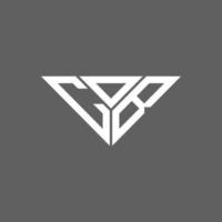 design criativo do logotipo da carta cdb com gráfico vetorial, logotipo simples e moderno cdb em forma de triângulo. vetor