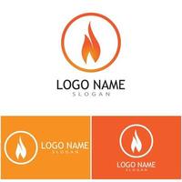 design de conceito de vetor de logotipo de chama de fogo