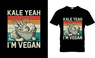 design de camiseta vegana, slogan de camiseta vegana e design de vestuário, tipografia vegana, vetor vegano, ilustração vegana