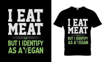 design de camiseta vegana, slogan de camiseta vegana e design de vestuário, tipografia vegana, vetor vegano, ilustração vegana