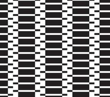 padrão abstrato fronteira sem costura preto, cinza e branco listras quadradas tecido de padrão de labirinto geométrico bonito. vetor