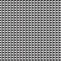 borda de padrão abstrato sem costura listras quadradas pretas, cinzas e brancas lindo tecido de padrão geométrico vetor