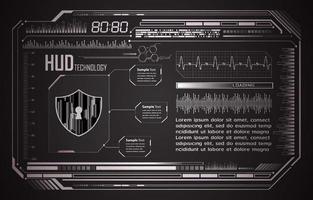 fundo de tecnologia de cibersegurança moderna com cadeado vetor