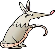 rato sorrateiro de desenho animado vetor