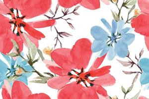 flor sem costura padrão com watercolor.designed para tecido e papel de parede, estilo vintage. florescendo pintura floral para fundo summer.abstract. vetor