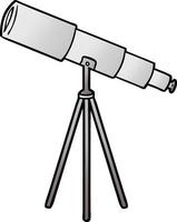 telescópio de desenho vetorial vetor