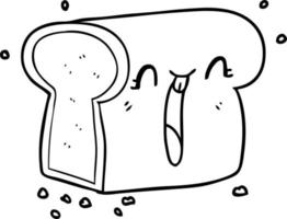 pão de riso dos desenhos animados vetor