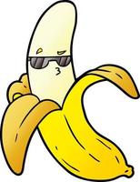 personagem de banana de desenho animado vetor