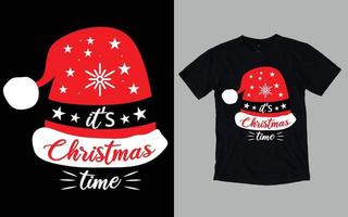 tipografia do dia de natal e design gráfico de camiseta vetor