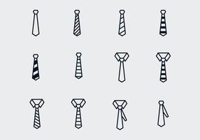 Laços e gravatas de vetores