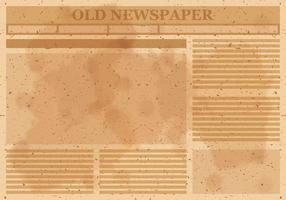 Vetor de layout do jornal antigo