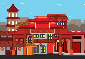 Ilustração gratuita da China Town vetor