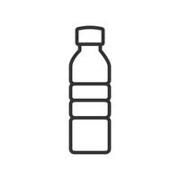 modelo de logotipo de vetor de ícone de garrafa plana na moda