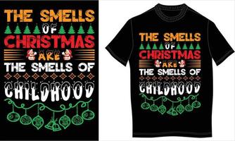 design de camiseta natal vetor