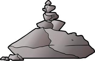 rochas de desenho animado vetor
