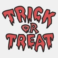 ícone trick ou treat.icon no estilo de linha preenchida. adequado para impressões, pôsteres, panfletos, decoração de festa, cartão de felicitações, etc. vetor