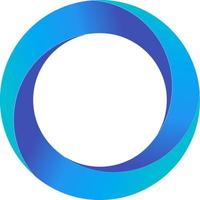ilustração vetorial de círculo azul para logotipo, ícone, sinal, símbolo, crachá, item, etiqueta, emblema ou design vetor