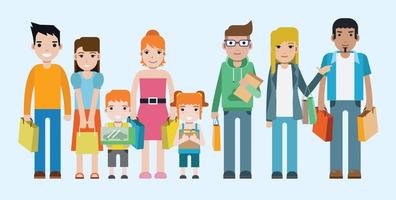 Free Shopping People Vector