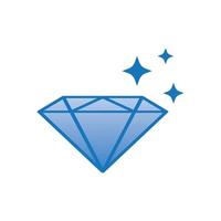 ícone de vetor de modelo de logotipo de diamante