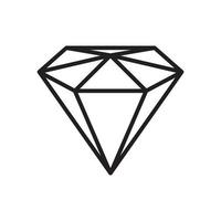 ícone de vetor de modelo de logotipo de diamante