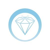ícone de vetor de modelo de logotipo de diamante