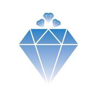 ícone de vetor de modelo de logotipo de diamante