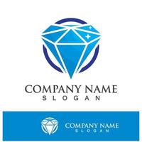 ícone de vetor de modelo de logotipo de diamante