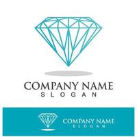 ícone de vetor de modelo de logotipo de diamante