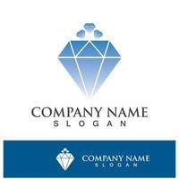 ícone de vetor de modelo de logotipo de diamante